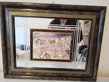 3D Wand Bild Boot Hafen Metall, 49x38 cm, Wand Schmuck Deko Landschaft