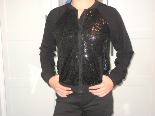 Bomber jacke schwarz - h&m,
