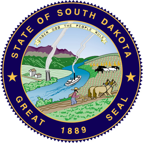 Aufkleber south dakota - aufkleber, seal