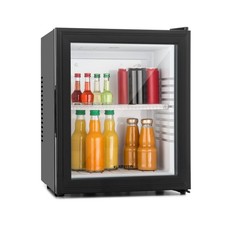 Lautlos 0dB Mini Bar Kühl Schrank Kuehlschrank Hotel Gastro Party Glas Tür NEU