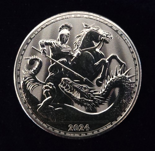 Silber anlagemünze georg - st.,