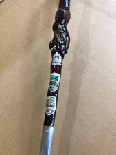 SPAZIERSTOCK, WANDERSTOCK, KNOTENSTOCK MIT STOCKSCHILDERN, VINTAGE