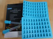 2 Gummibärchenformen Silikon mit Pipetten zu je 50 Bären