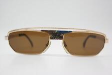 Vintage Sonnenbrille Alain Mikli 636 0323 Gold Mehrfarbig Eckig sunglasses