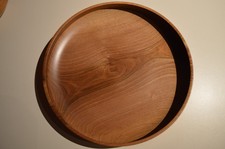 Holzschale Nuß Durchmesser 30,5cm, Höhe 5,5cm