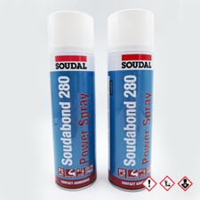 2x Soudal Sprühkleber