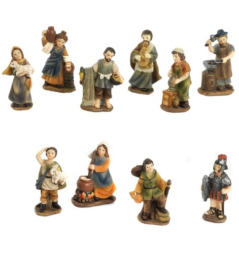 Set krippenfiguren - set, 10