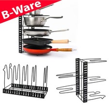 B-Ware Pfannen Organizer mit 5 Ablagen Topfdeckel Aufbewahrung Küche Topf