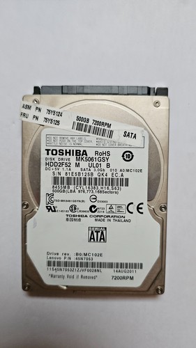 Toshiba 500gb sata - toshiba, hdd