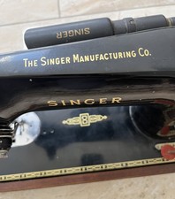 Vintage Singer 201K Nähmaschine (1956) - Elektromotor, orig Koffer, Anleitungen, ATTS