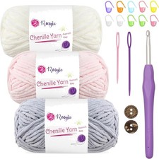 Chenille Wolle Set Häkeln