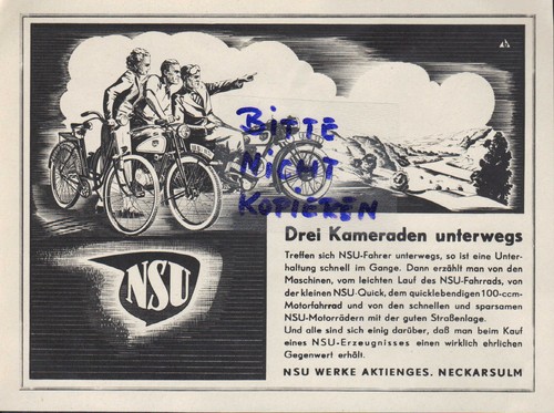 Neckarsulm werbung 1939 - neckarsulm,,