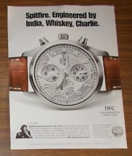 Seltene Werbung vintage IWC SPITFIRE Chrono-Automatic Ref. 3717 - Whiskey 2006