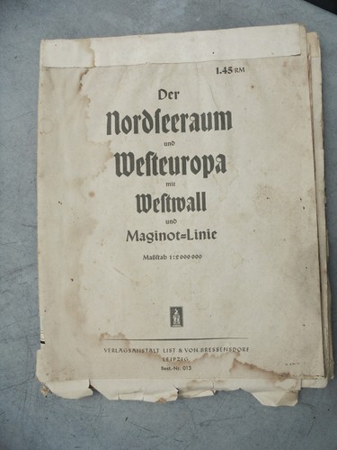 Orginal landkarte deutsch 2wk - landkarte,
