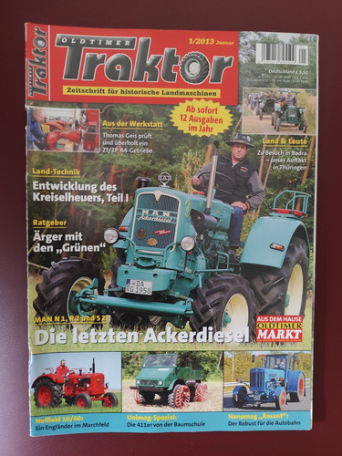 Zeitschrift oldtimer traktor - traktor, 1