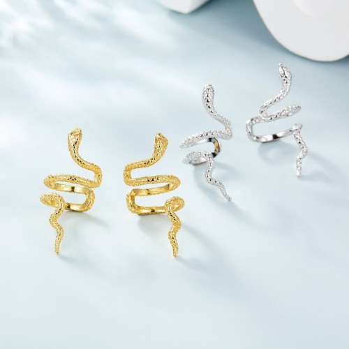 925 silber snake ear cuff - ear,