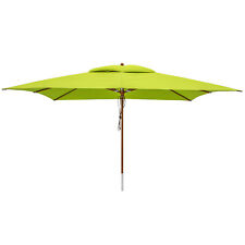 anndora® Sonnenschirm 3 x 4 m Grün Limette Gartenschirm Marktschirm Gastronomie