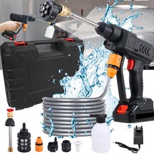 Akku Hochdruckreiniger + 2 Akkus Auto Mobiler Druckreiniger Spritzpistole DHL