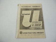 UTB Universal U300IF Tractor Schlepper Technisches Handbuch Ergänzung 1986