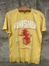 Gelbes Yakuza T-Shirt mit Frontprint, Gr. XL / Super Zustand