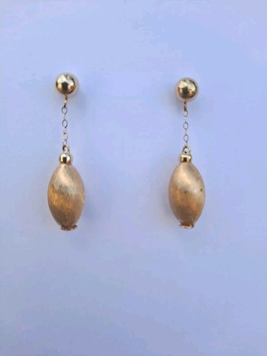 Vintage 14k gold gebürsteter - gold,