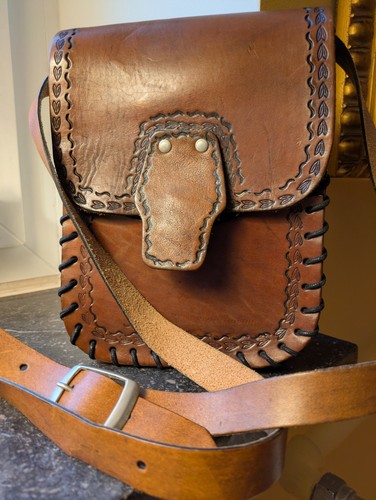 70er leder tasche - 70er,