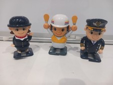 3x RARE Vintage Wind-up