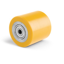 Hubwagenrolle Ø 80 x 70 mm ◈ Ersatzrad Hubwagen ◈ Achse 20 mm PU Stahl