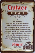 Blechschild Schild 20x30 cm -