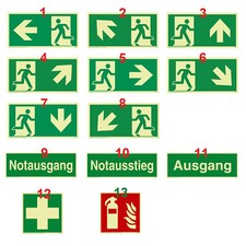 Schild Notausgang Rettungsweg