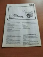 SOLO 426 Motorsprühgerät Ersatzteilliste parts list 1976