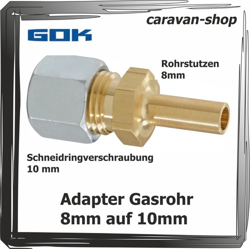 Gas adapter gasrohr - gas, 8