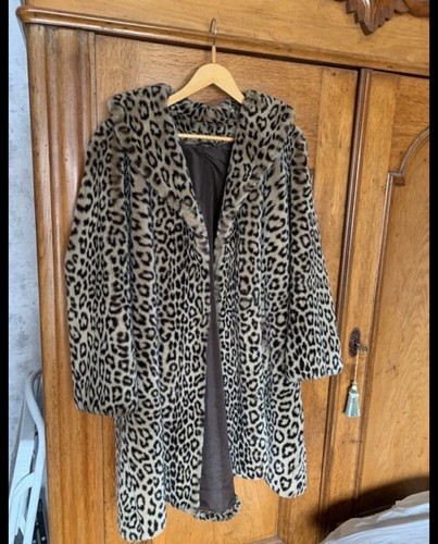 Leoparden vintage mantel damen - mantel,