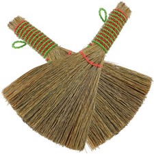2 Pcs Reisstroh Handfeger Strohbesen Handbesen Küchenreinigungsbesen