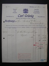 Rechnung 1907 Wiesbaden
