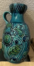 Alte Bay Vase - Türkis - Bodo Mans - 60er