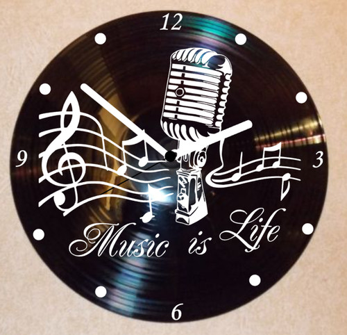 Music ist life wanduhr - life,