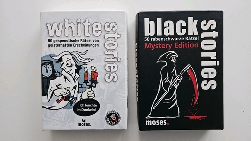 White stories black - white,