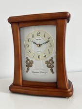 Seiko QXJ111BN Westminster Whittington Kaminuhr Holz Quarz Uhr Chime Clock