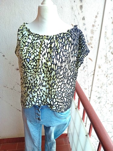 Carmen bluse oversize - da.,