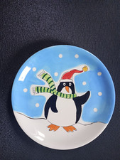 Keksteller, Winter, Weihnachten Deko, Thailand handbemalt, gut erhalten, lampang