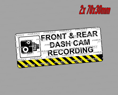 Dash cam aufkleber warnung - dash,