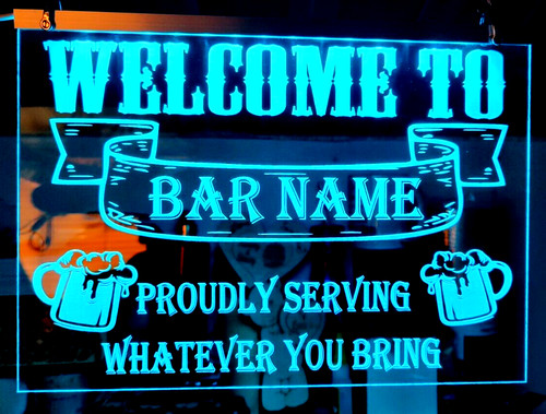 Personalisiertes barschild - personalisiertes,
