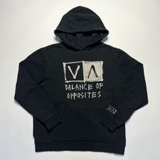 RVCA Balance Logo Retro Hoodie Pullover Carhartt Style Herren schwarz M