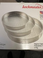 Cig Köfte Tepsi Backblech 3-teiliges Set für Cigköfte Hackfleisch