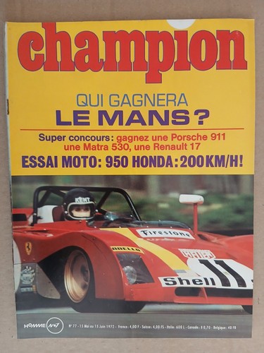 Champion 15 5 1972 - 77, 15.5.1972