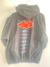 Retro Identic - Beidseitig Naruto Akatzuki Herren Hoodie Grau XXL  / B + Zustand