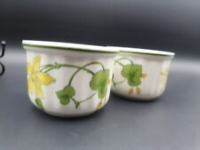 Paar Villeroy&Boch Porzellan Geranie Old Style Auflaufförmchen