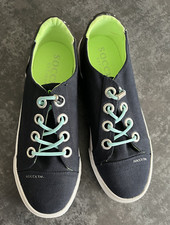 Damenschuhe aus Stoff blau, von SOCCX / Camp David, Gr 40/9 neu, ungetragen