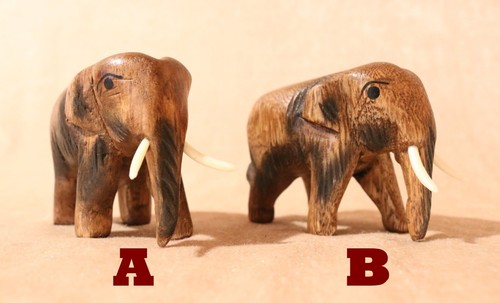 Holz elefant rüssel - rüssel, unten